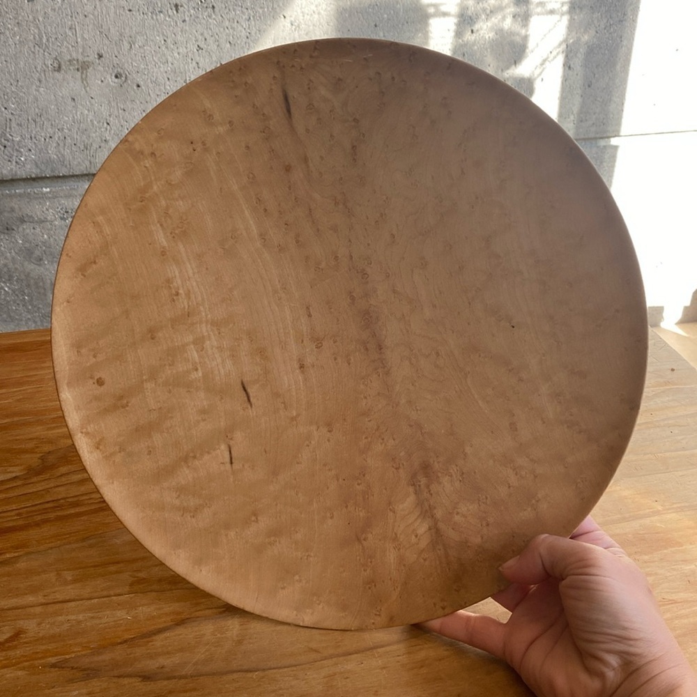 Hand turned Maple Pedestal Tray